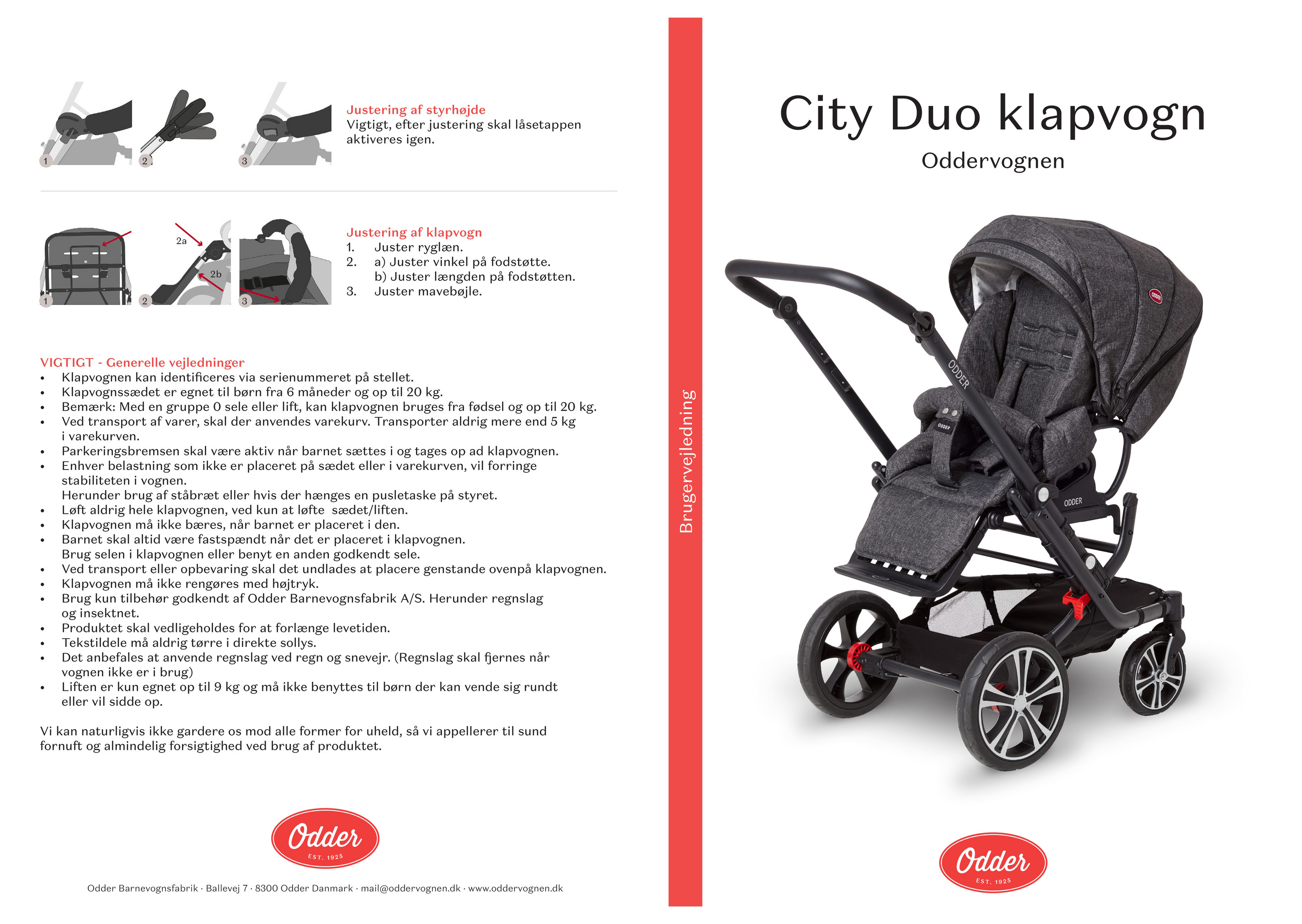 Fantasifulde retning Stipendium BabySam - Brugervejledning City Duo 2018 - Side 1